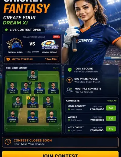 Win247 (online win) fantasy cricket & matchday visual 3